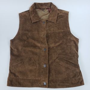 Eddie Bauer Washable Suede Vest